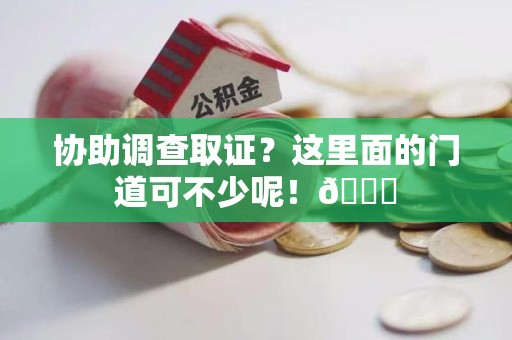 上犹协助调查取证？这里面的门道可不少呢！😎