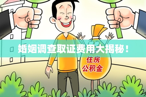 上犹婚姻调查取证费用大揭秘！