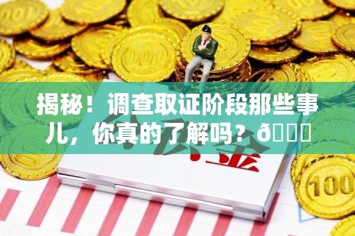 上犹揭秘！调查取证阶段那些事儿，你真的了解吗？😎